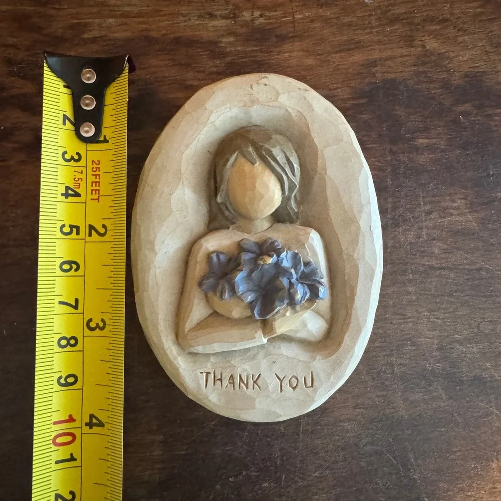 Willow Tree‎ Thank You Wall Plaque Susan Lordi Demdaco Woman Flowers